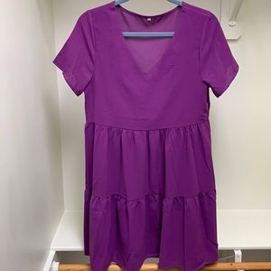 NWOT Purple/Violet swing tiered-like dress